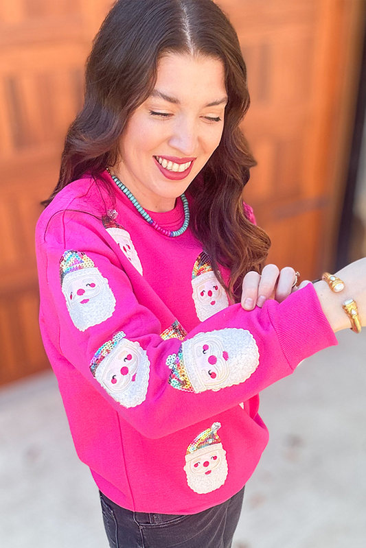 Santa Claus In Pink Sweater
