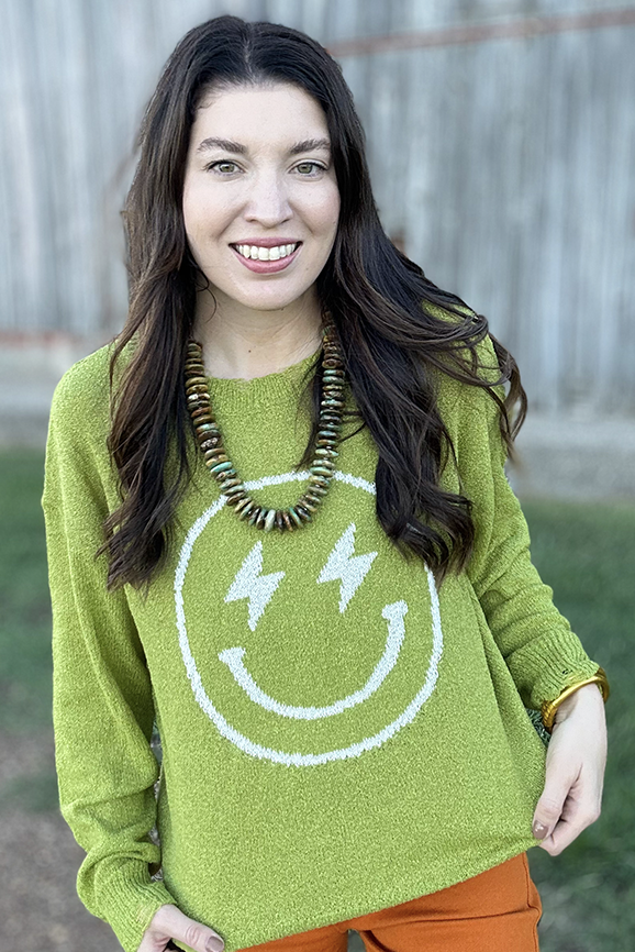 Smiley Knitted Sweater